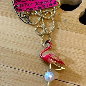 Betsey Johnson Flamingo Necklace